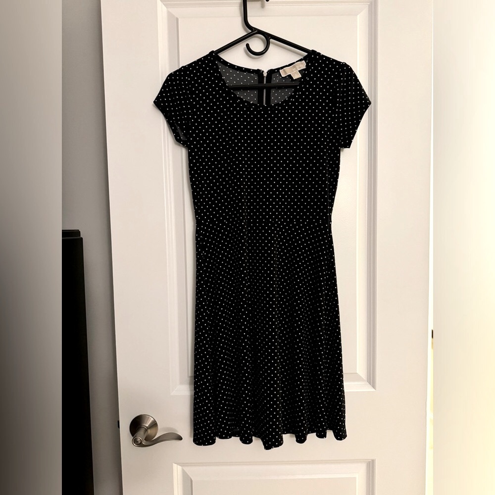Michael Kors Women's Polka Dot Cap Sleeve Dress (Size Small)